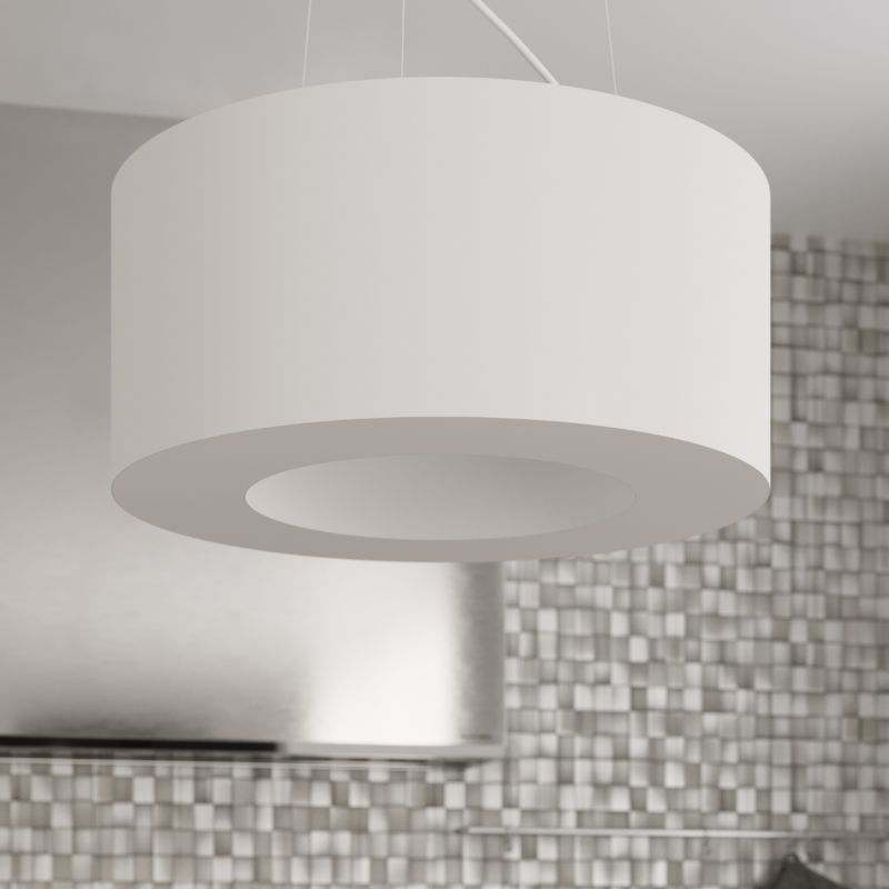 Lampa wisząca Sollux Lighting Saturno Slim 7481 biała szerokość 50 cm 5xE27 x 1 szt.