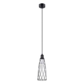 Lampa wisząca Sollux Lighting SUBA 1 czarna 1 szt.