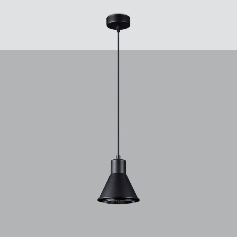 Lampa Wisząca Sollux Lighting TAZILA 1 czarna 1 szt.