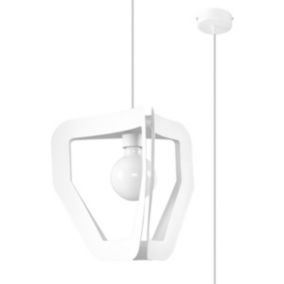 Lampa wisząca Sollux Lighting TRES biała 1 szt.