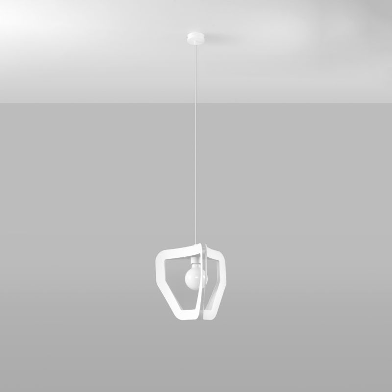 Lampa wisząca Sollux Lighting TRES biała 1 szt.