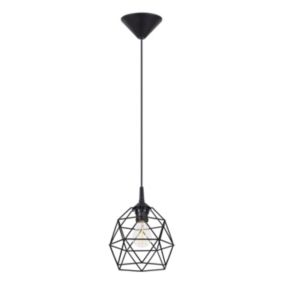 Lampa wisząca Sollux Lighting TRIOM 20 czarna  1 szt.