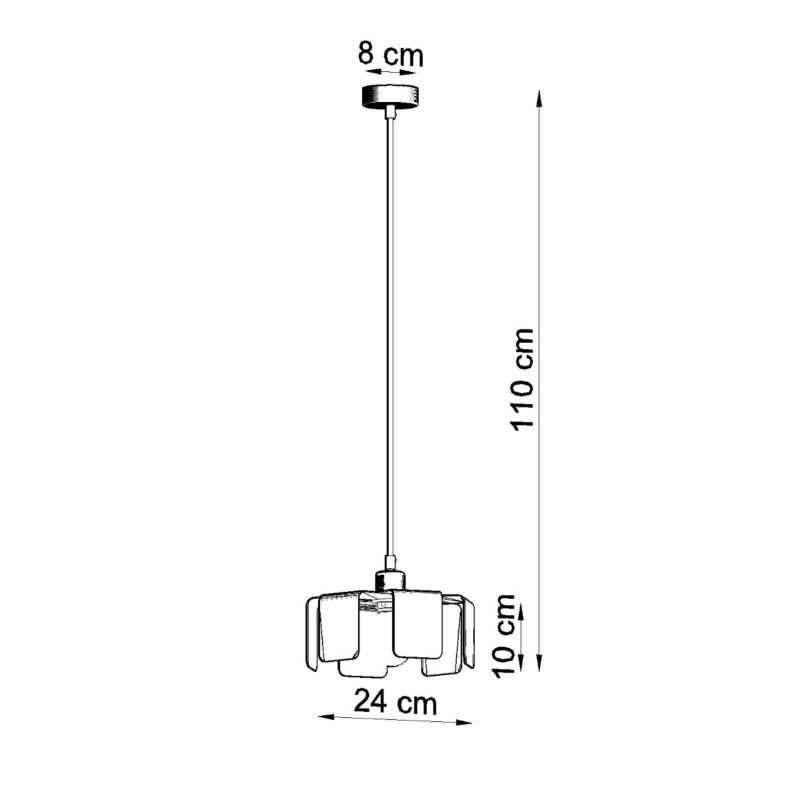 Lampa wisząca Sollux Lighting TULIP biały 1 szt.