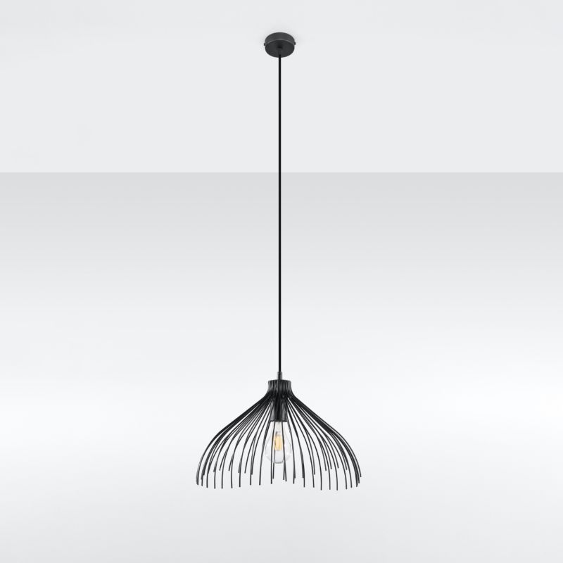 Lampa wisząca Sollux Lighting UMB czarny 1 szt.