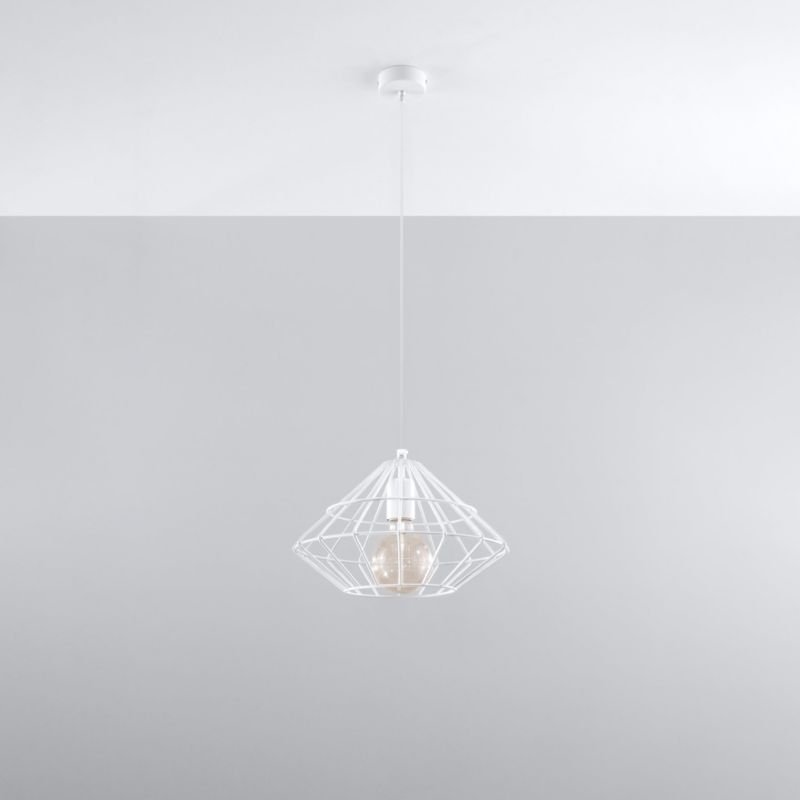 Lampa wisząca Sollux Lighting UMBERTO biała 1 szt.