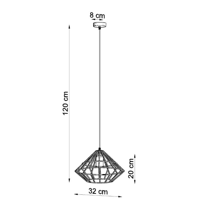 Lampa wisząca Sollux Lighting UMBERTO biała 1 szt.