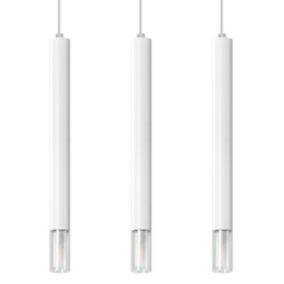 Lampa wisząca Sollux Lighting WEZYR 3 biała 1 szt.