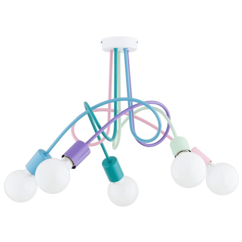 Lampa wisząca splątane ramiona Alfa TANGO multikolor 5xE27x15W IP20 wym:39x55x55cm- 1 szt.