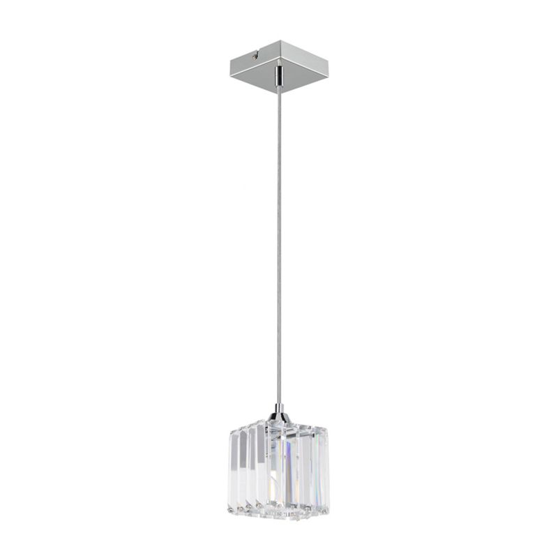 Lampa Wisząca SPOT Light  1xE27 60W Kompozycja Chromu z Transparentnym Kryształem od Polskiego Producenta, 1 szt.