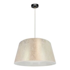 Lampa Wisząca SPOT Light 1xE27 Max.40W Elegancka Czerń w Połączeniu z Złotym Abażurem, Polski Producent, 1 szt.