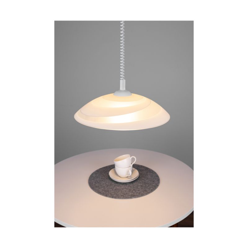 Lampa Wisząca SPOT Light  1xE27 Max.60W Białe Szkło, Klasyczne Połączenie od Polskiego Producenta, 1 szt.