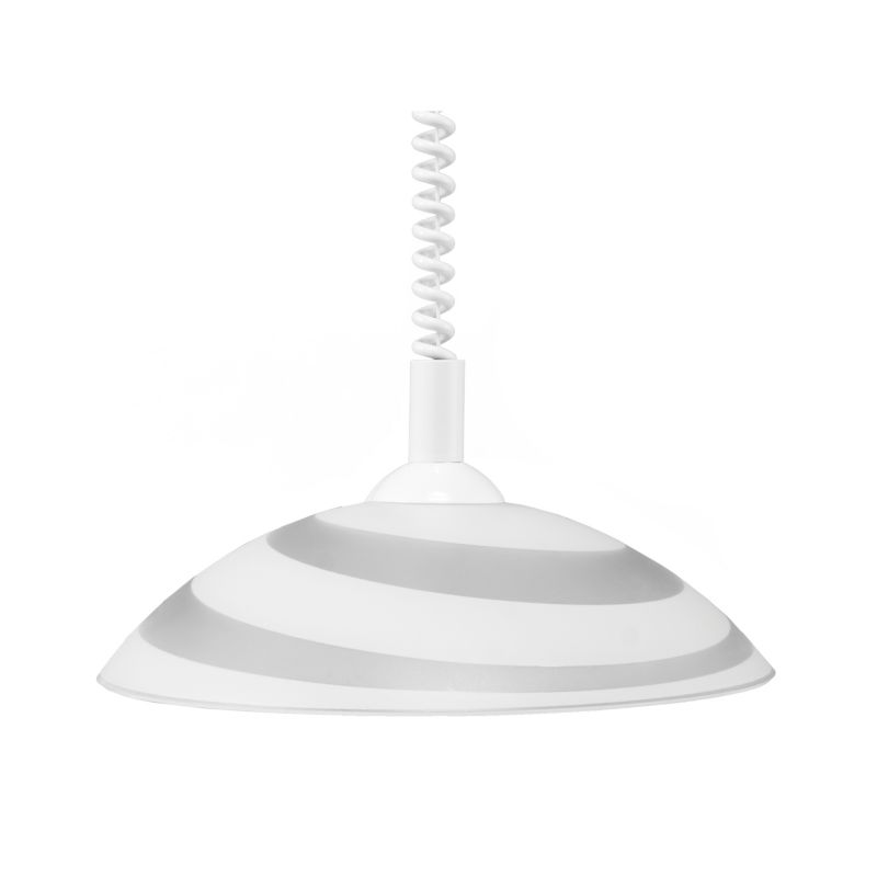 Lampa Wisząca SPOT Light  1xE27 Max.60W Białe Szkło, Klasyczne Połączenie od Polskiego Producenta, 1 szt.