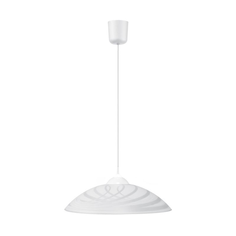 Lampa Wisząca SPOT Light  1xE27 Max.60W Białe Szkło, Minimalistyczny Styl od Polskiego Producenta 1szt.