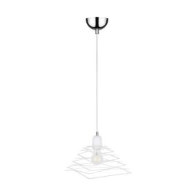 Lampa Wisząca SPOT Light  1xE27 Max.60W Biały, Abstrakcyjny Design od Polskiego Producenta, 1 szt.