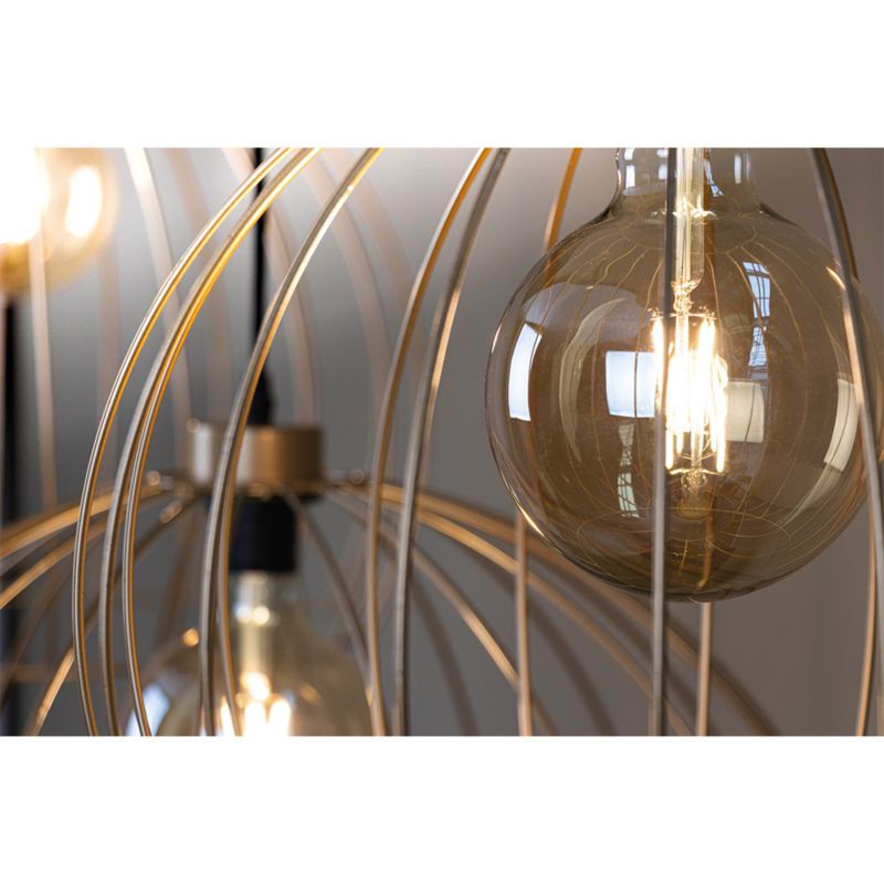 Lampa Wisząca SPOT Light 1xE27 Max.60W Elegancka Czerń w Połączeniu ze Złotym Kloszem, Polski Producent, 1 szt.