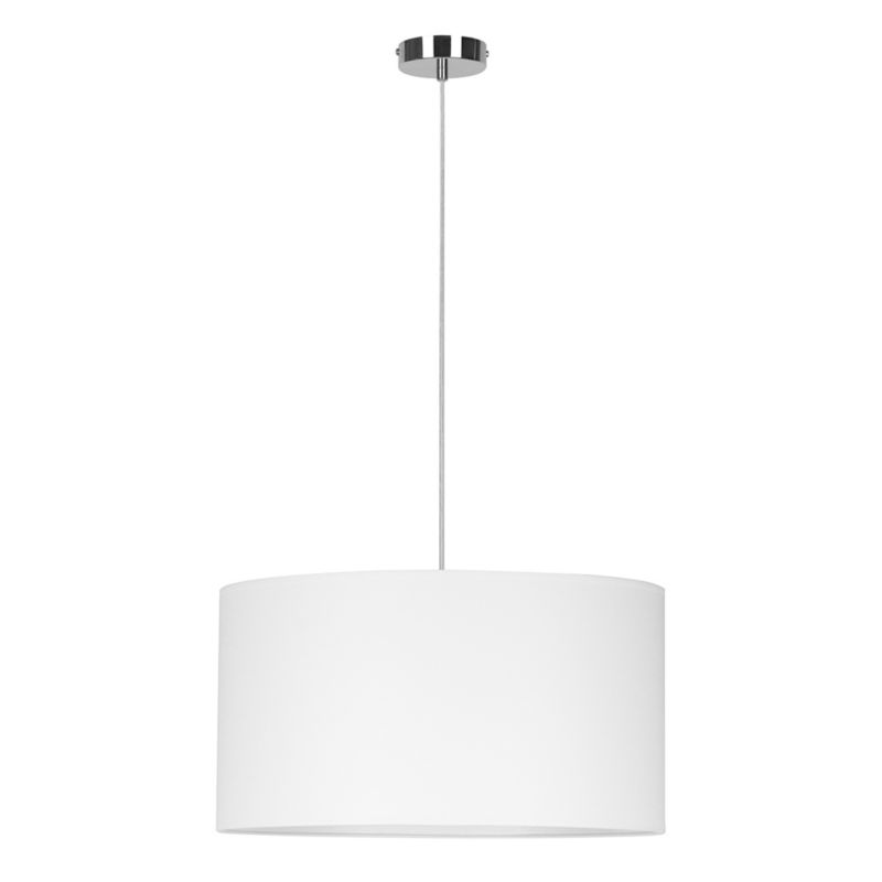 Lampa Wisząca SPOT Light 1xE27 Max.60W Eleganckie Połączenie Chromu z Białym Abażurem, Polski Producent, 1 szt.