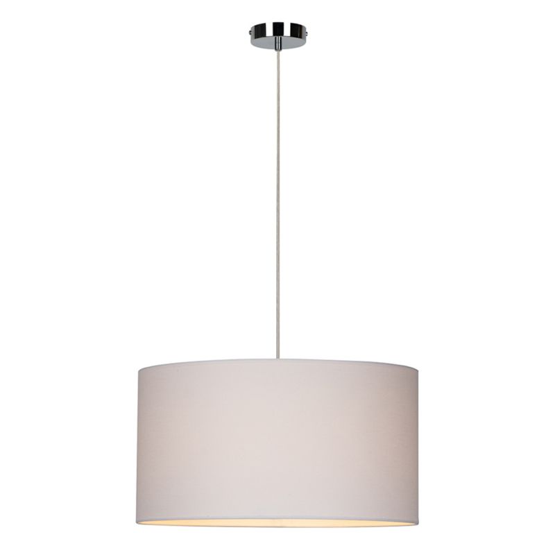 Lampa Wisząca SPOT Light 1xE27 Max.60W Eleganckie Połączenie Chromu z Białym Abażurem, Polski Producent, 1 szt.