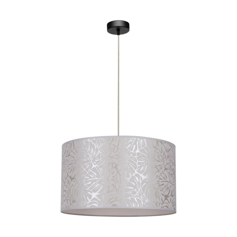 Lampa Wisząca SPOT Light 1xE27 Max.60W Eleganckie Połączenie Czerni z Beżowym Abażurem, Polski Producent, 1 szt.