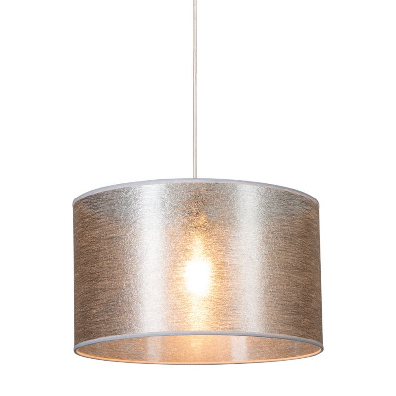 Lampa Wisząca SPOT Light 1xE27 Max.60W Eleganckie Połączenie Czerni z Srebrnym Abażurem, Polski Producent, 1 szt.