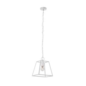 Lampa Wisząca SPOT Light  1xE27 Max.60W Klasyczna Biel, Polski Producent, 1szt.