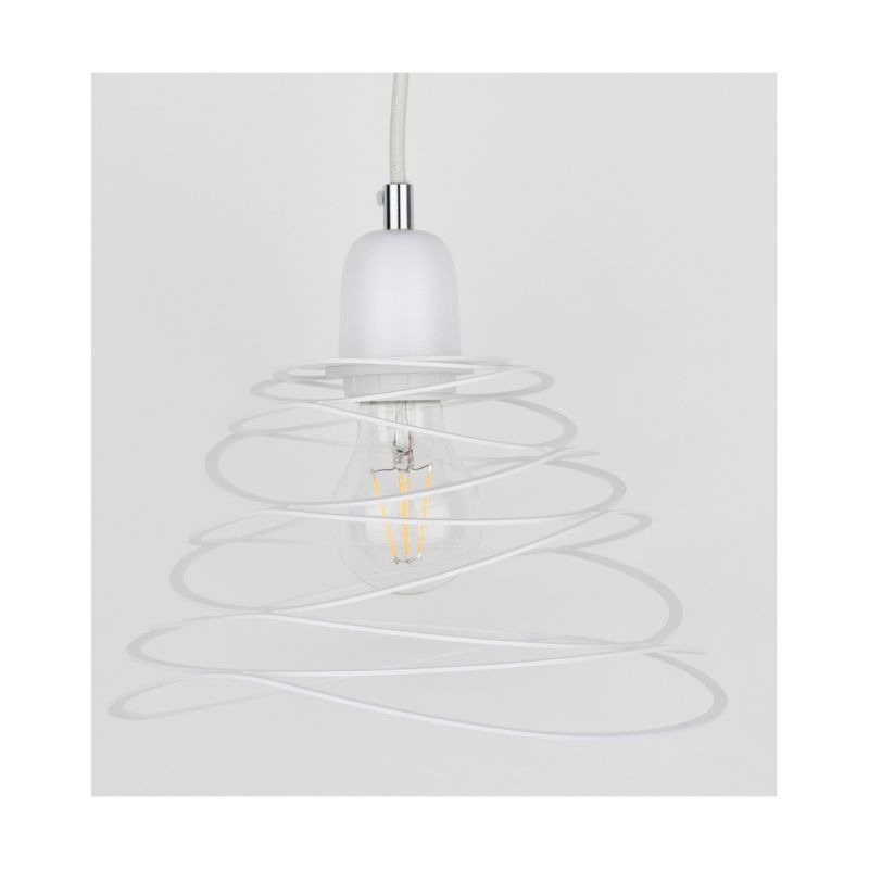 Lampa Wisząca SPOT Light  1xE27 Max.60W Klasyczna Biel w Nowoczesnym Designie od Polskiego Producenta, 1 szt.
