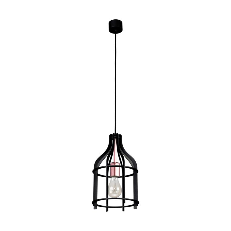 Lampa Wisząca SPOT Light  1xE27 Max.60W Klasyczna Czerń w Industrialnym Stylu od Polskiego Producenta, 1 szt.