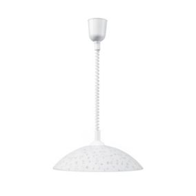 Lampa Wisząca SPOT Light  1xE27 Max.60W Klasyczne Białe Szkło od Polskiego Producenta, 1 szt.