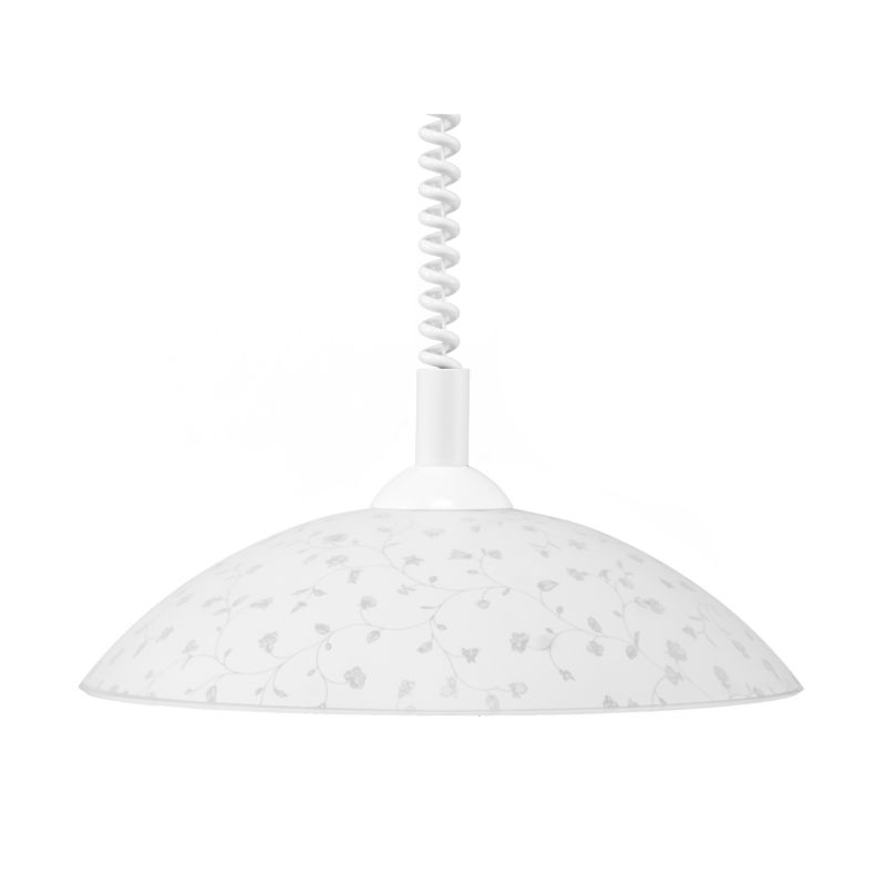 Lampa Wisząca SPOT Light  1xE27 Max.60W Klasyczne Białe Szkło od Polskiego Producenta, 1 szt.