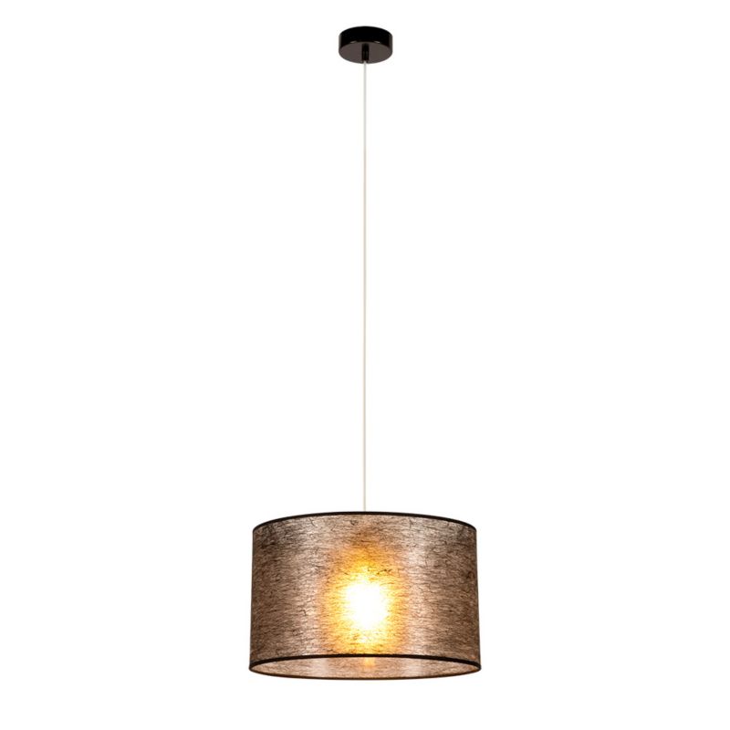 Lampa Wisząca SPOT Light 1xE27 Max.60W Klasyczne Połączenie Czerni z Czarnym Abażurem, Polski Producent, 1 szt.