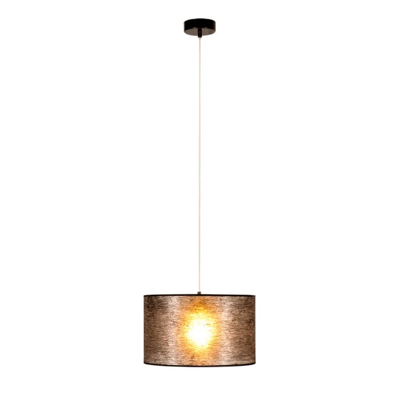 Lampa Wisząca SPOT Light 1xE27 Max.60W Klasyczne Połączenie Czerni z Czarnym Abażurem, Polski Producent, 1 szt.