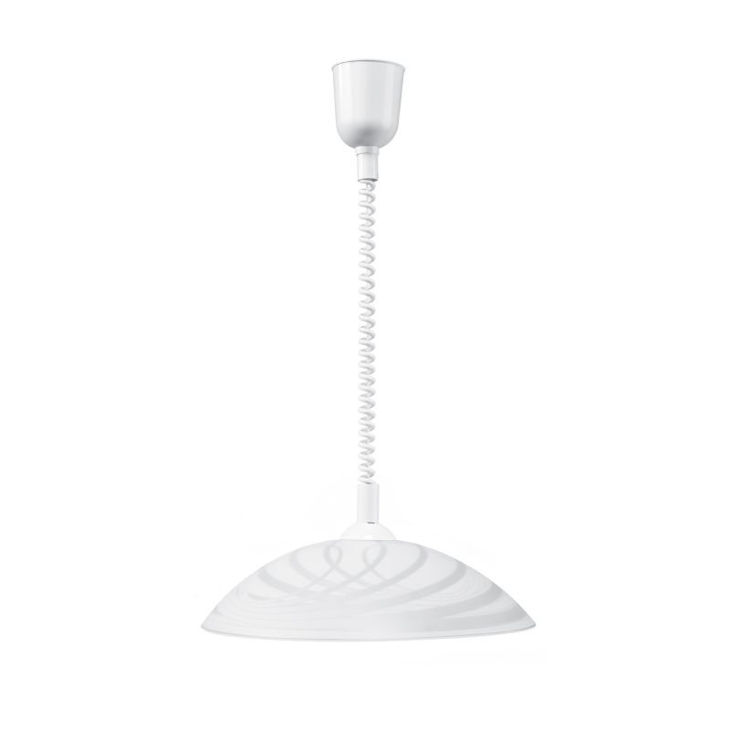 Lampa Wisząca SPOT Light  1xE27 Max.60W Minimalistyczne Połączenie Białego Szkła  od Polskiego Producenta, 1 szt.