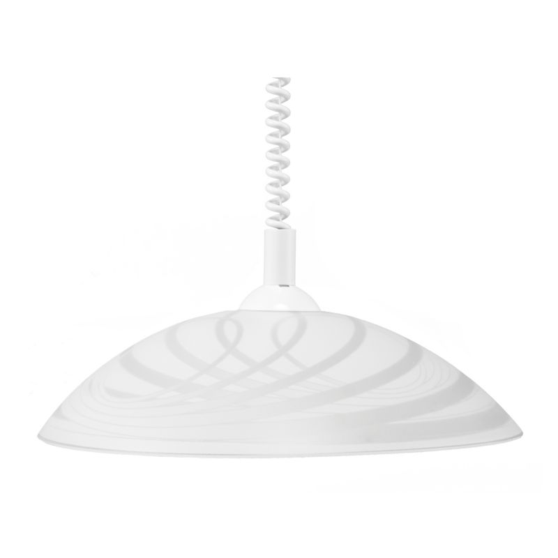 Lampa Wisząca SPOT Light  1xE27 Max.60W Minimalistyczne Połączenie Białego Szkła  od Polskiego Producenta, 1 szt.