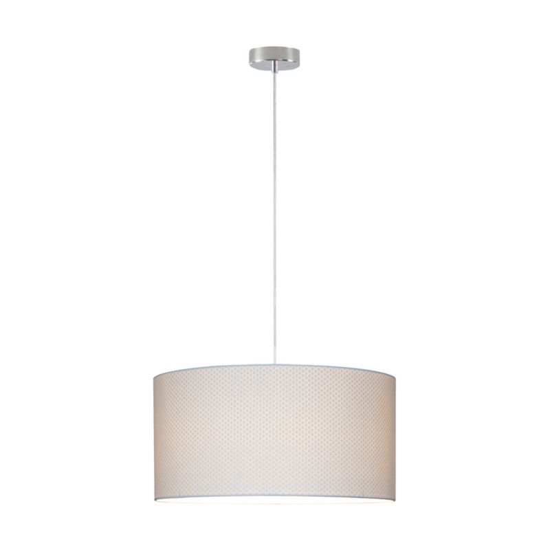 Lampa Wisząca SPOT Light 1xE27 Max.60W Połączenie Chromu z Abażurem z Wzorem w Kropki, Polski Producent, 1 szt.
