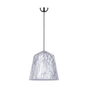 Lampa Wisząca SPOT Light  1xE27 Max.60W Połączenie Czerni, Szarości i Bieli w Nowoczesnym Designie, 1 szt.