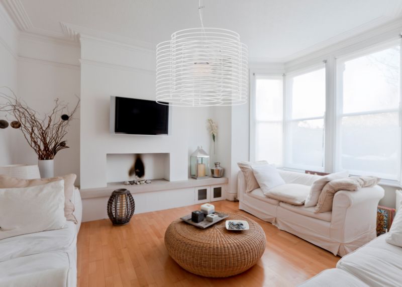 Lampa Wisząca SPOT Light  1xE27 Max.60W Połączenie Stali i Bieli w Abstrakcyjnym Designie, 1 szt.