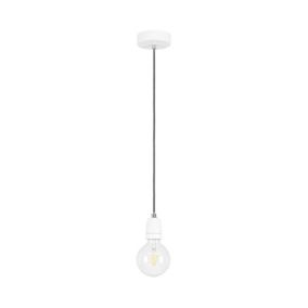 Lampa Wisząca SPOT Light 1xE27 Max.60W Subtelna Biel w Minimalistycznym Stylu, Polski Producent, 1 szt.