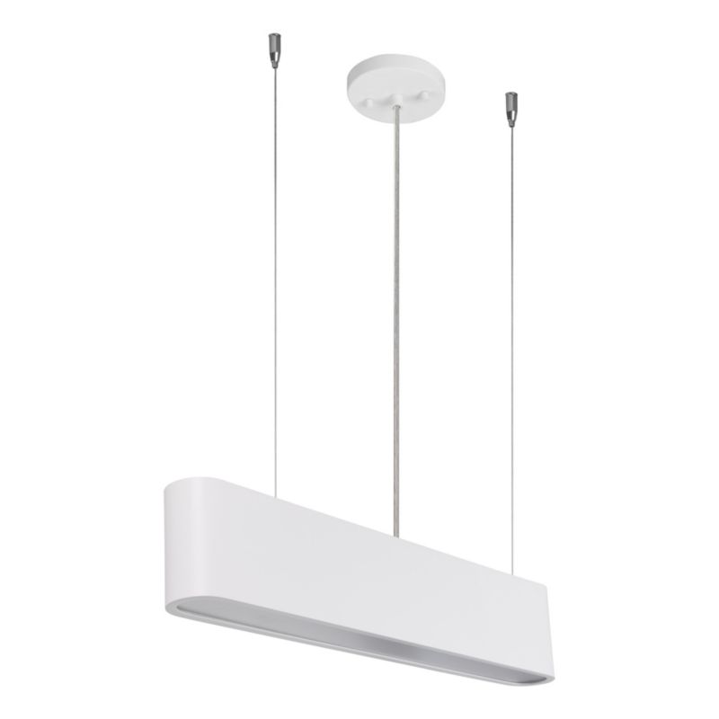 Lampa Wisząca SPOT Light  1xLED 28W Subtelna Biel w Klasycznym Stylu od Polskiego Producenta, 1 szt.