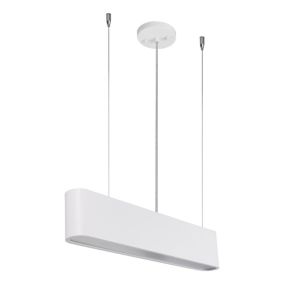 Lampa Wisząca SPOT Light  1xLED 28W Subtelna Biel w Klasycznym Stylu od Polskiego Producenta, 1 szt.
