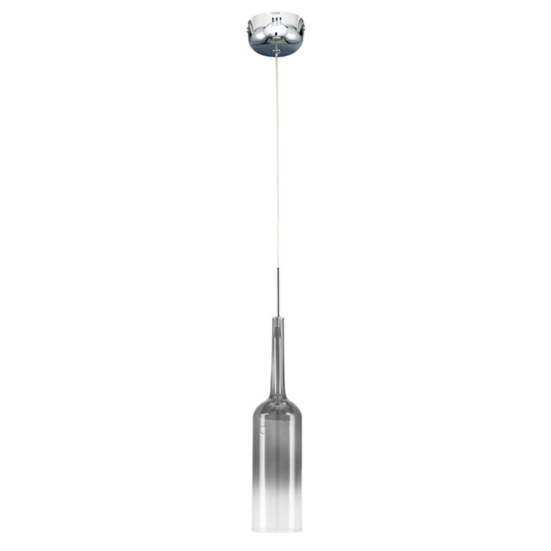 Lampa Wisząca SPOT Light  1xLED 3W Klasyczne Połączenie Chromu i Transparentnego Klosza, Polski Producent, 1 szt.