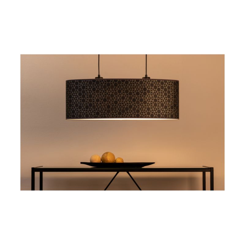Lampa Wisząca SPOT Light  2xE27 40W Eleganckie Połączenie Czerni i Złoto Czarnej Tkaniny, Polski Producent 1 szt.