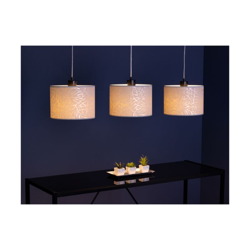 Lampa Wisząca SPOT Light 3xE27 Max.25W Klasyczne Połączenie Czerni z Beżowymi Abażurami, Polski Producent, 1 szt.