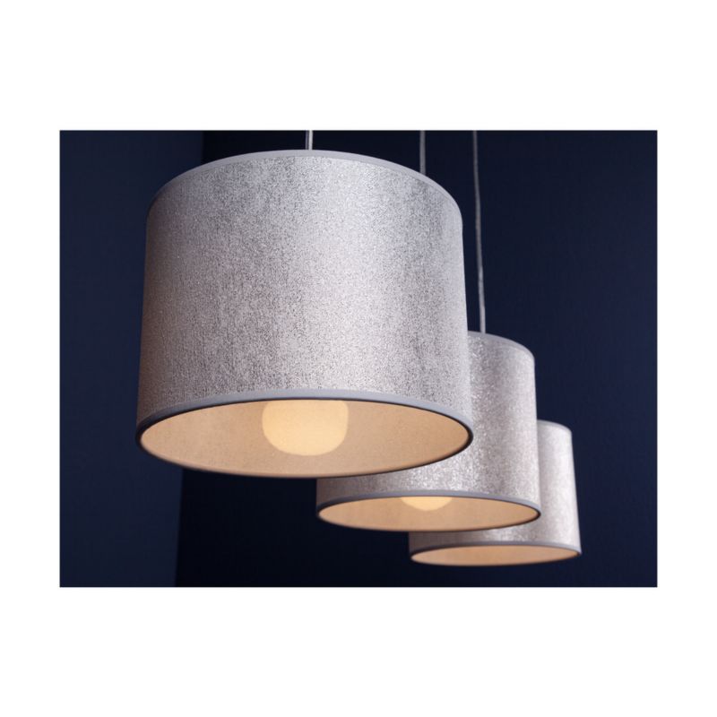 Lampa Wisząca SPOT Light 3xE27 Max.40W Eleganckie Połączenie Chromu i Srebrnego Abażuru, Polski Producent, 1 szt.