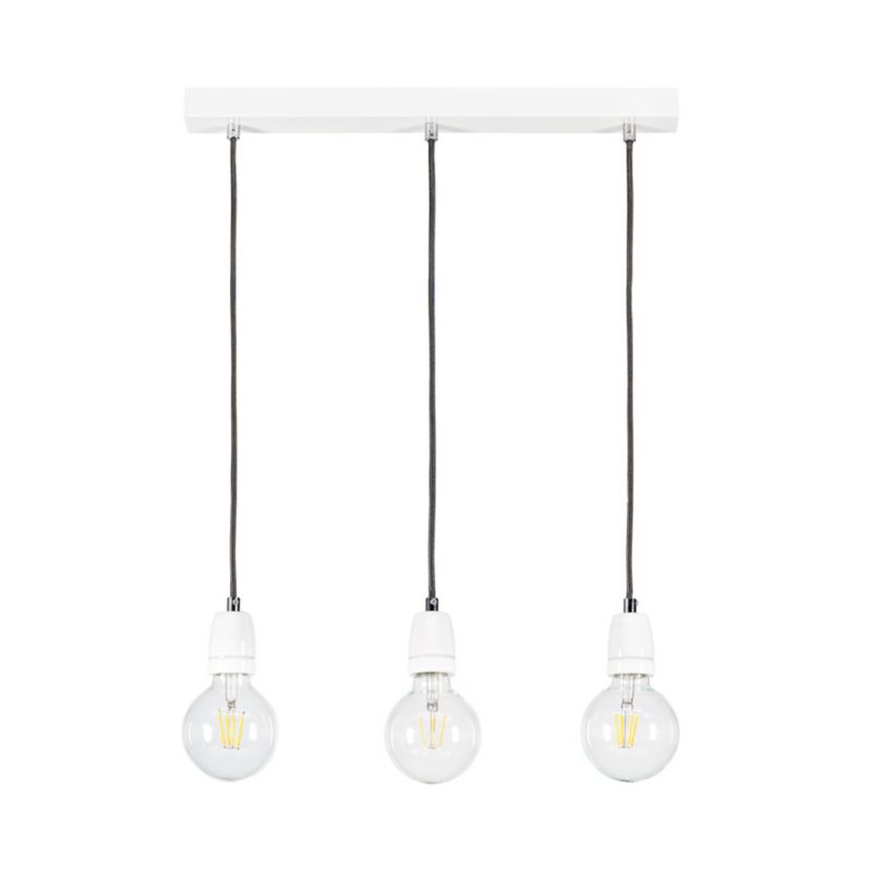 Lampa Wisząca SPOT Light 3xE27 Max.60W Harmonijna Biel w Klasycznym Stylu, Polski Producent, 1 szt.