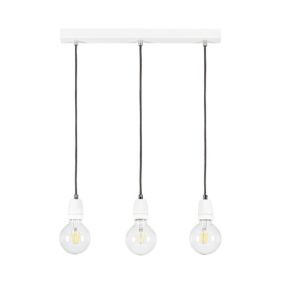 Lampa Wisząca SPOT Light 3xE27 Max.60W Harmonijna Biel w Klasycznym Stylu, Polski Producent, 1 szt.