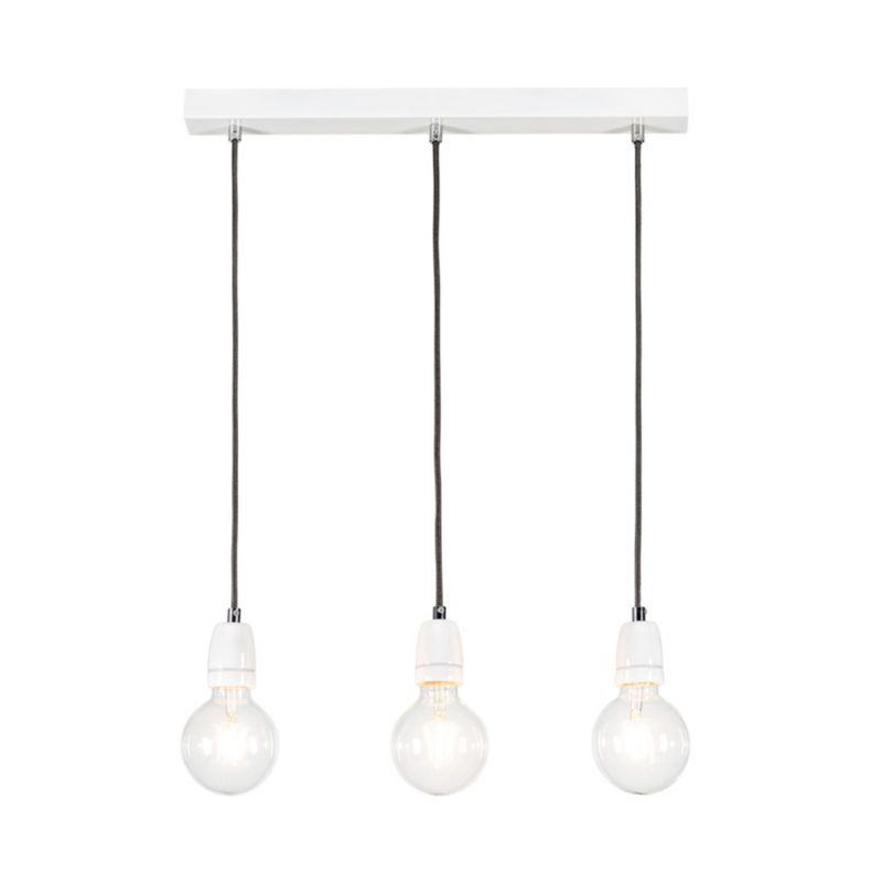 Lampa Wisząca SPOT Light 3xE27 Max.60W Harmonijna Biel w Klasycznym Stylu, Polski Producent, 1 szt.