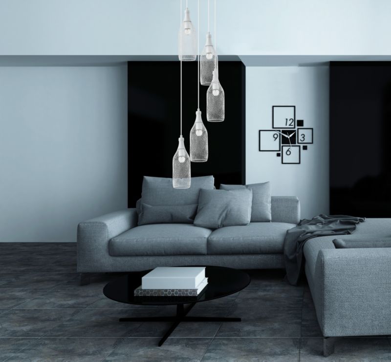 Lampa Wisząca SPOT Light  5xE27 Max.60W Subtelna Biel w Klasycznym Designie od Polskiego Producenta, 1 szt.