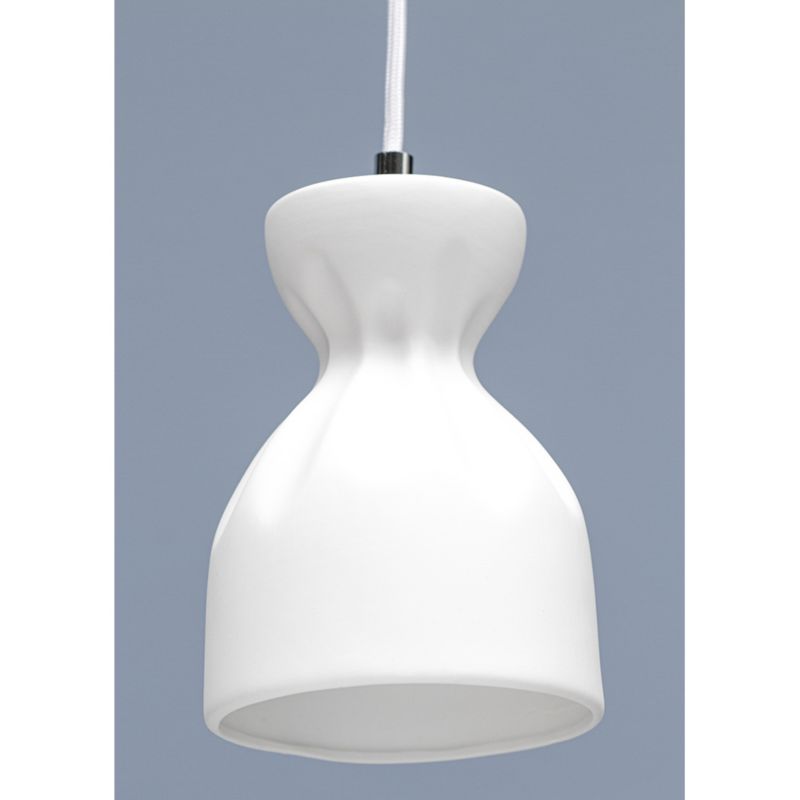 Lampa Wisząca SPOT Light  7xE14 Max.40W Akcent Chromu z Białymi Ceramicznymi Kloszami, Polski Producent, 1 szt.