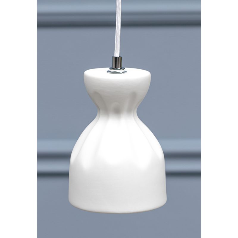 Lampa Wisząca SPOT Light  7xE14 Max.40W Akcent Chromu z Białymi Ceramicznymi Kloszami, Polski Producent, 1 szt.