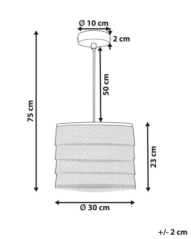 Lampa wisząca Suapure  Czarny 1 szt.