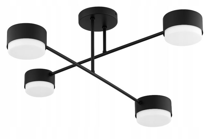 Lampa Wisząca Sufitowa Elko-Lighting 4-Punktowa Mono 4x GX53 czarny 1 szt